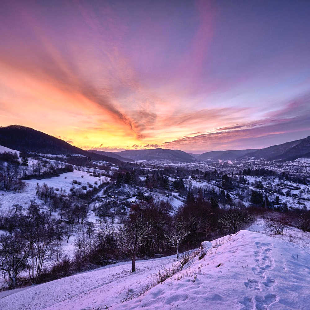 Randonnée en raquette dans le Jura