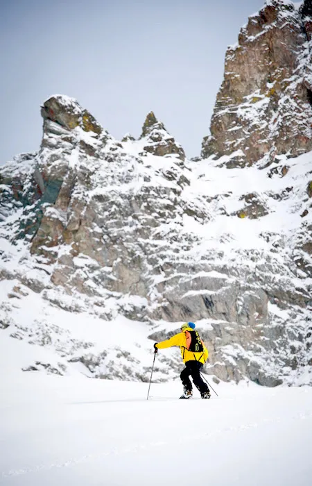 Ski de randonnée Alpin en montagne