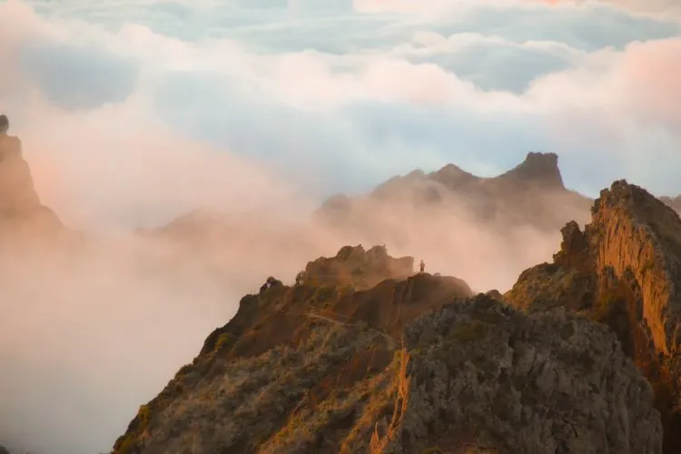Pico Ariero à Madère coucher de soleil
