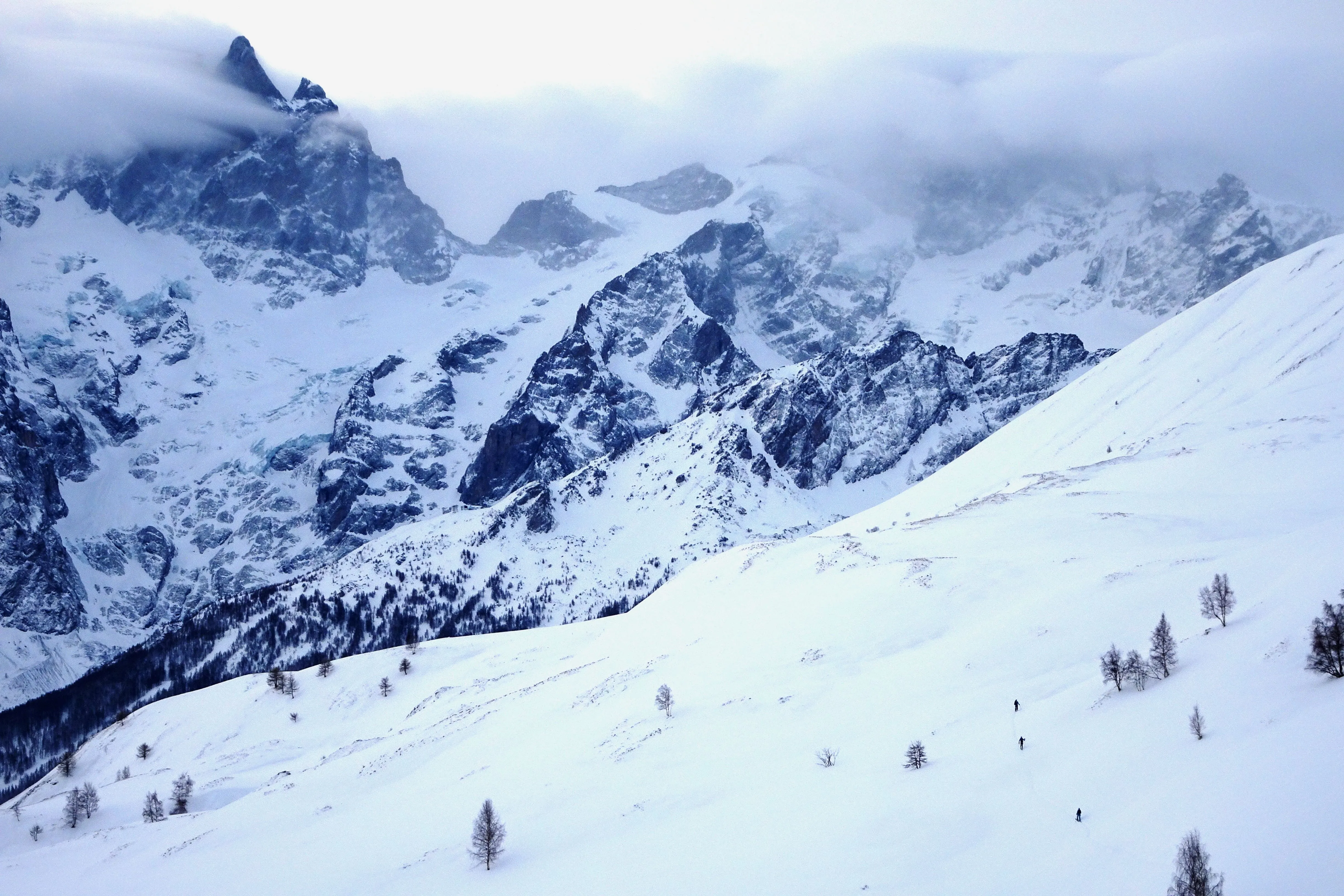 Les Ecrins en hiver
