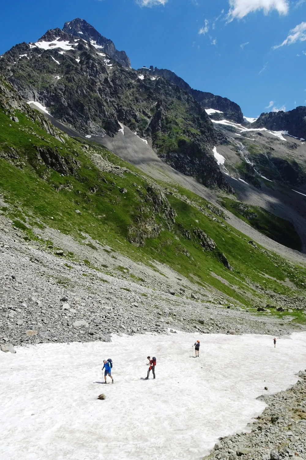 Randonnée dans les Ecrins en été