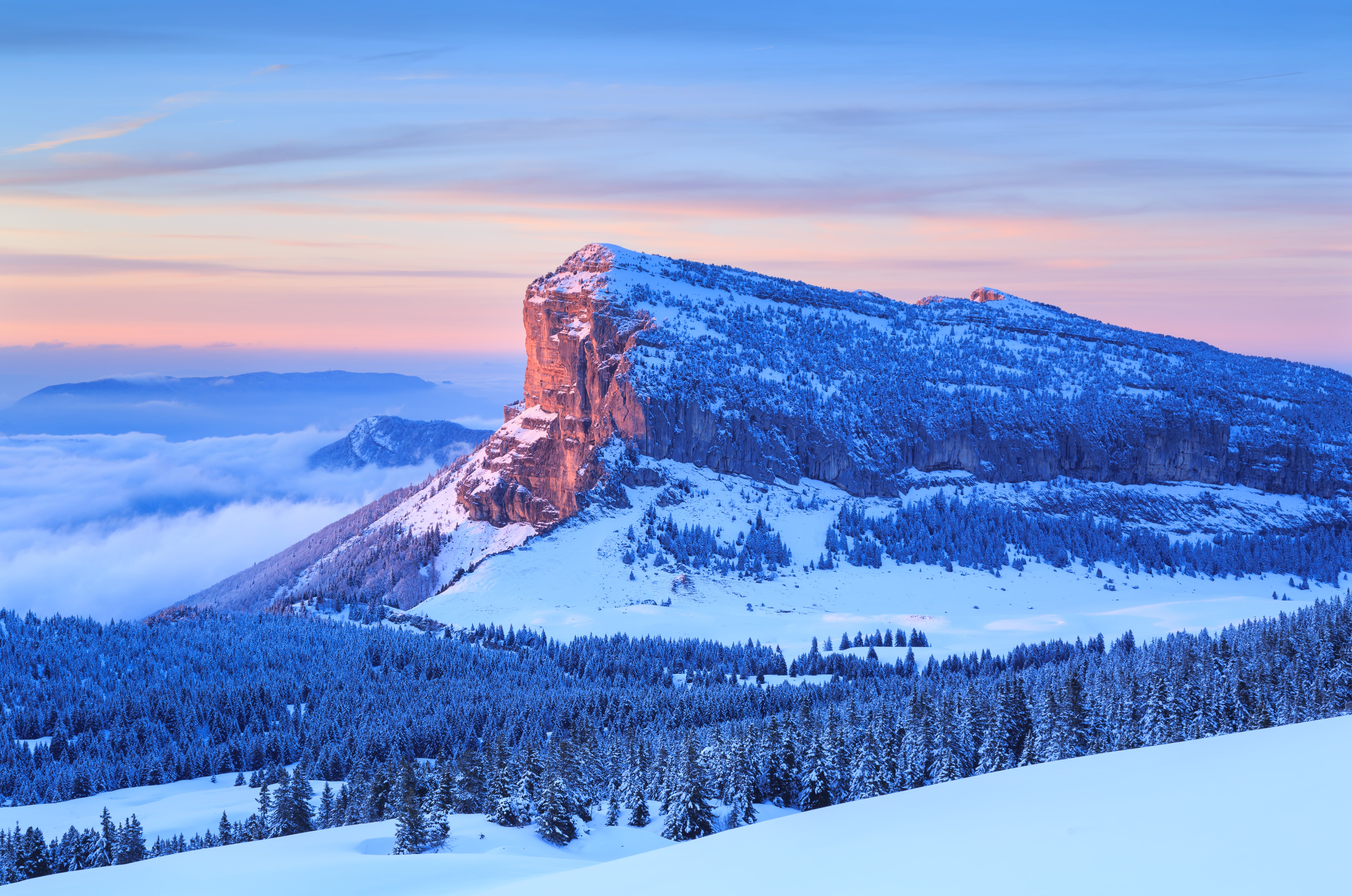 Le Mont Granier dans le massif de la Chartreuse