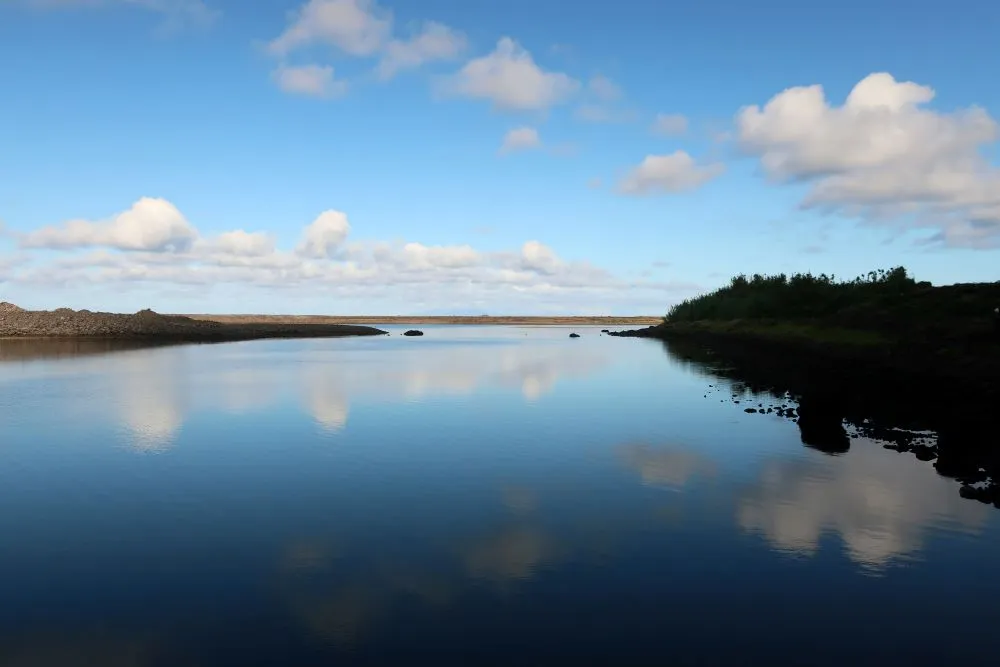 bassin Fajã da Caldeira de Santo Cristo , Sao Jorge, Açores, portugal