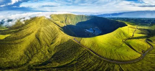 Caldeira Montagne au Portugal Açores