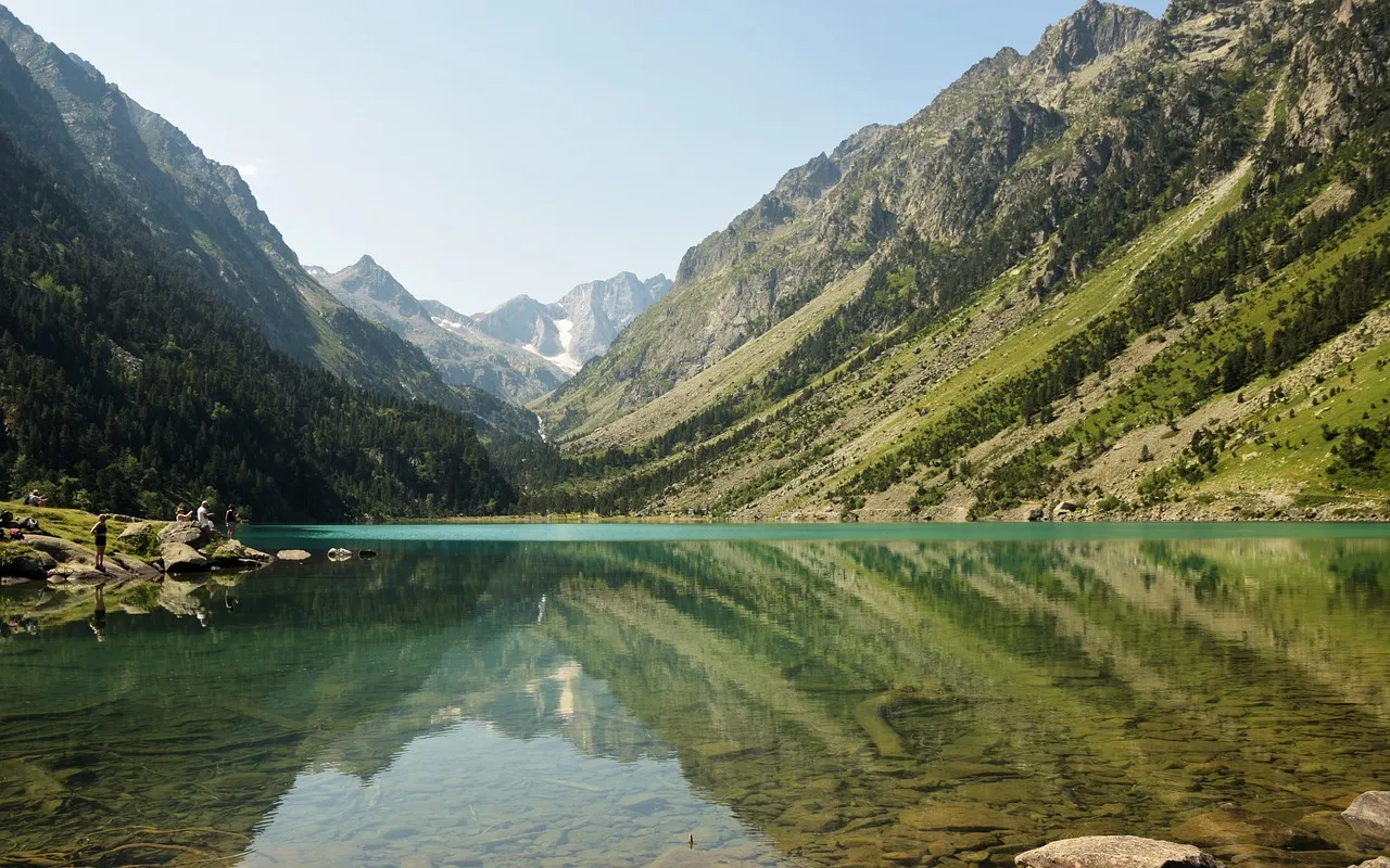 Paysage Pyrénées : lac de Gaube