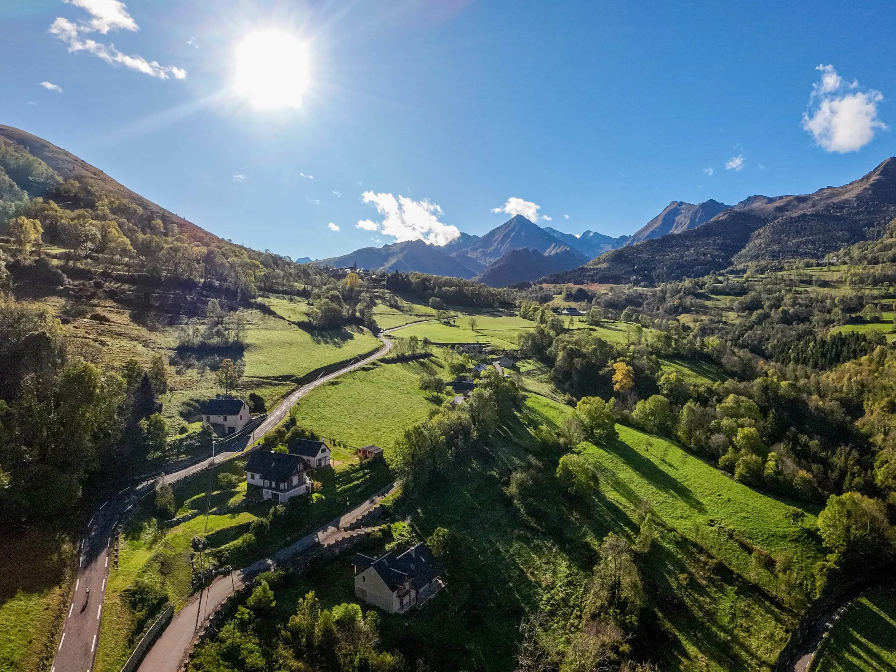 Paysage Pyrénées : la vallée d'aure