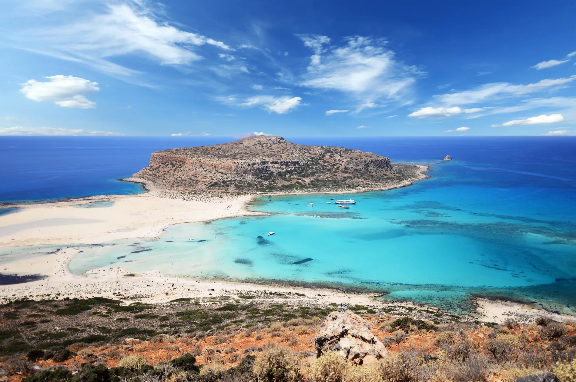ImaBalos beach plage en crète lagon turquoises grecege