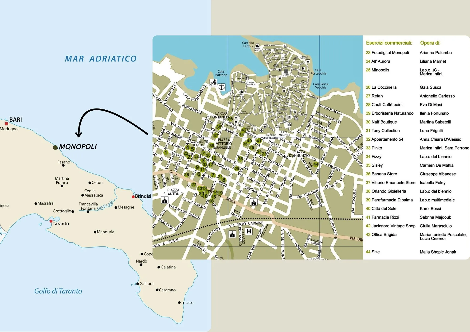 Extrait De MonopoliTourism Monopoli italie carte
