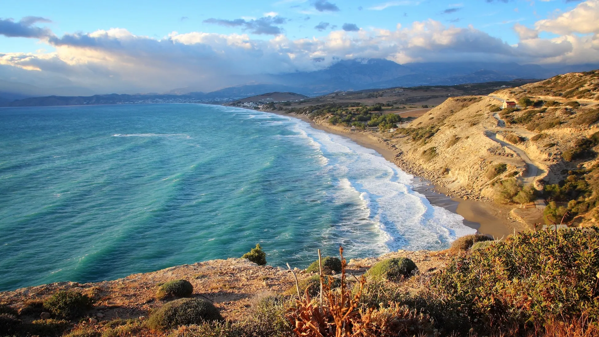 plage de kommos en crète grece