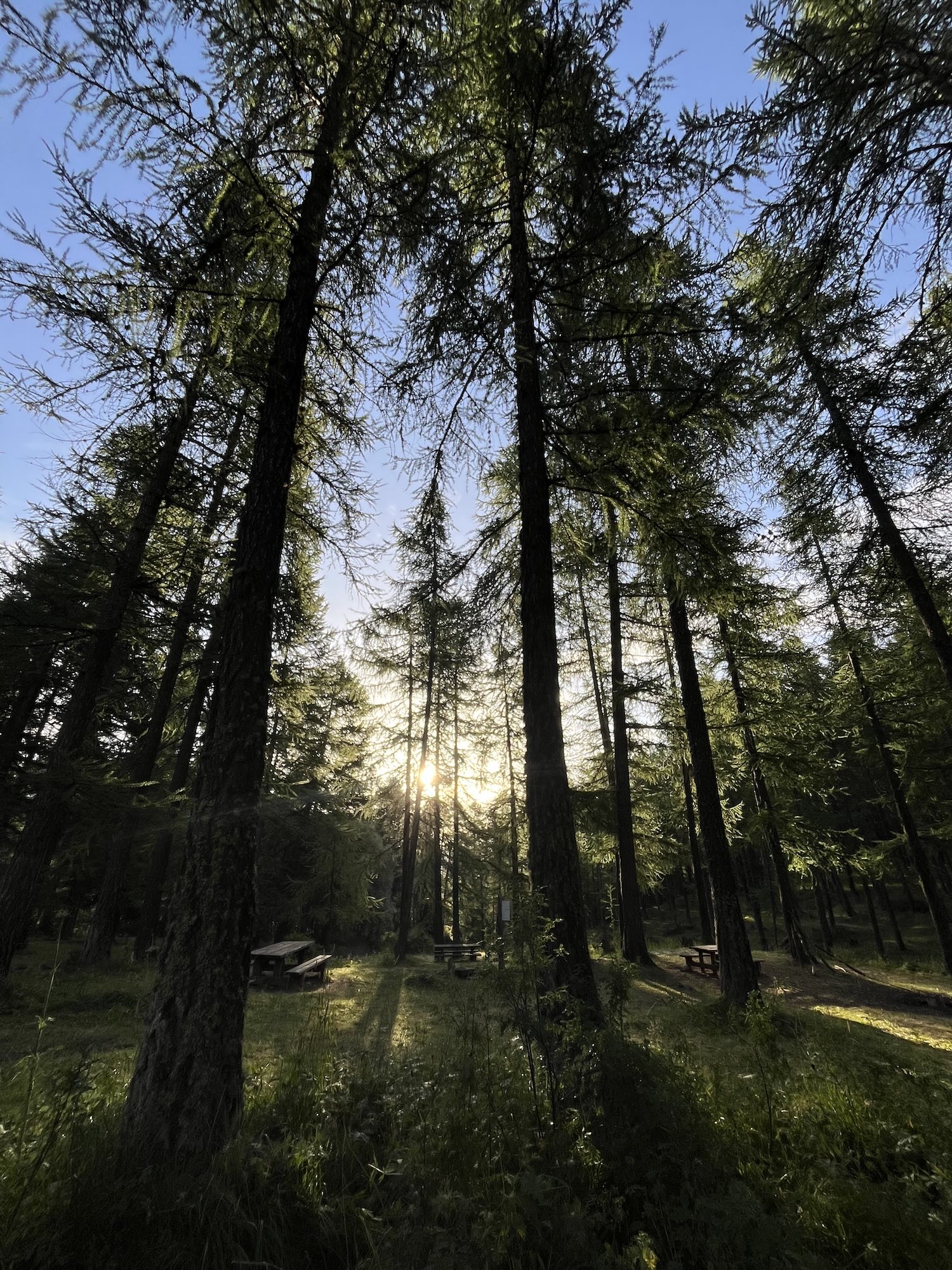 Espace Pic nique et Barbecue au lac de Roue table picnique bivouac lac de roue