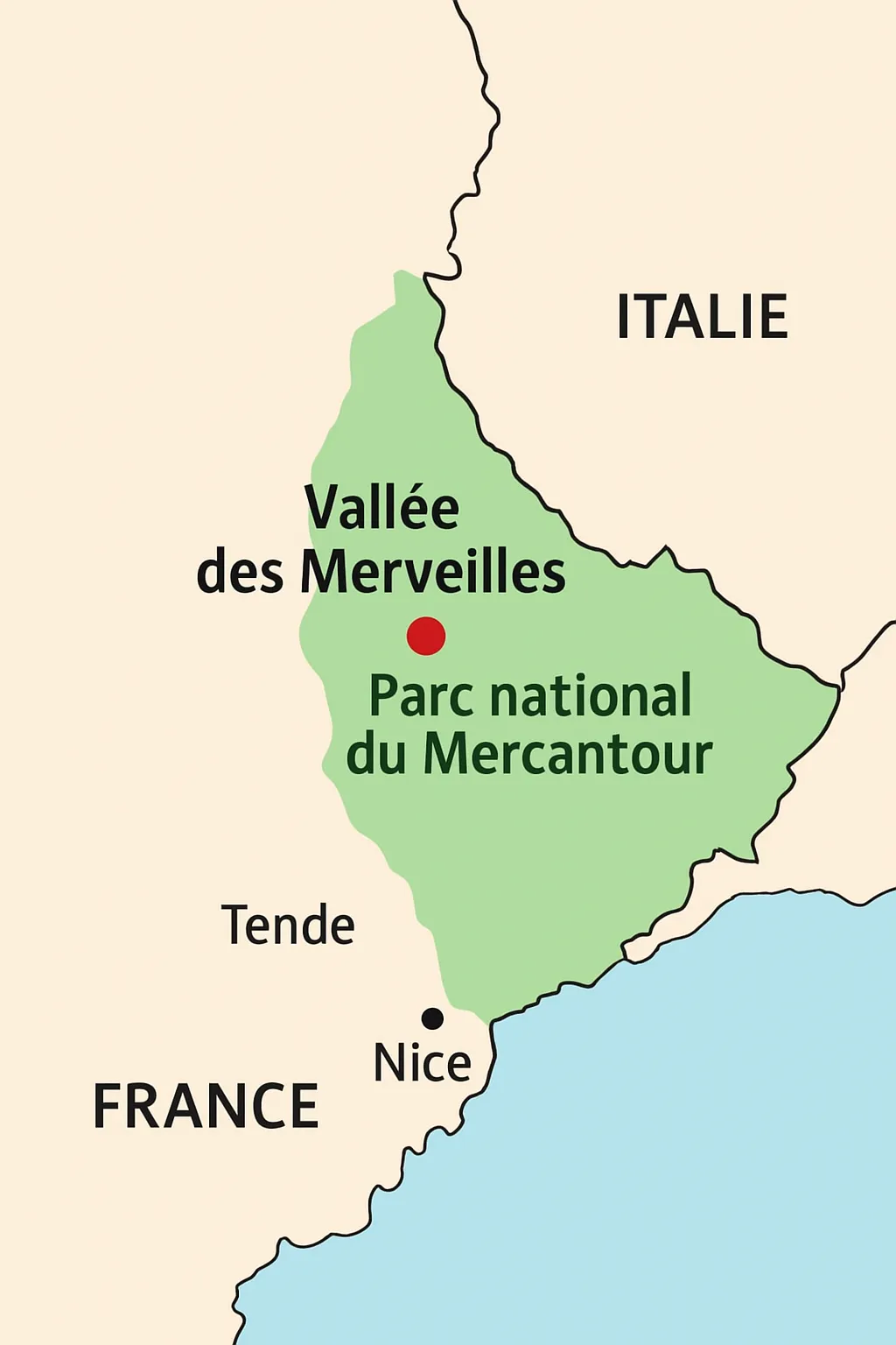 Carte Vallée des Merveilles
