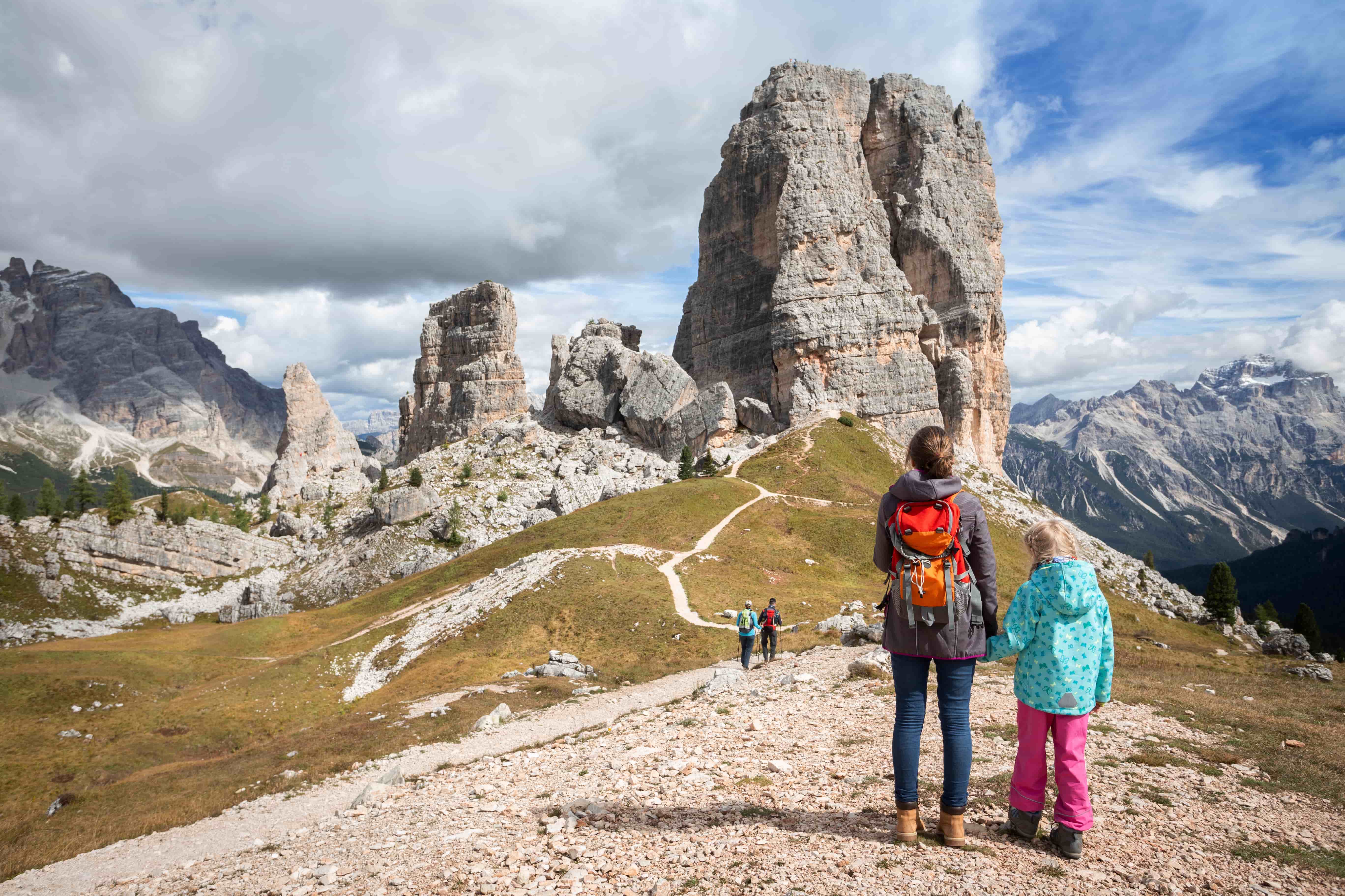 Cinque Torri best hikes in the dolomites