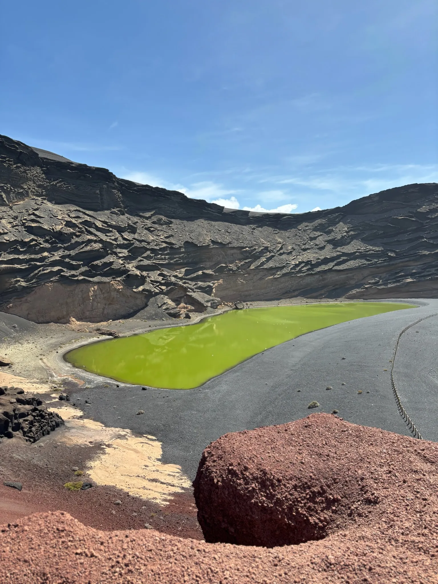 Lac vert de Charco de los Clicos lagune verte Charco de los Clicos Lanzarote