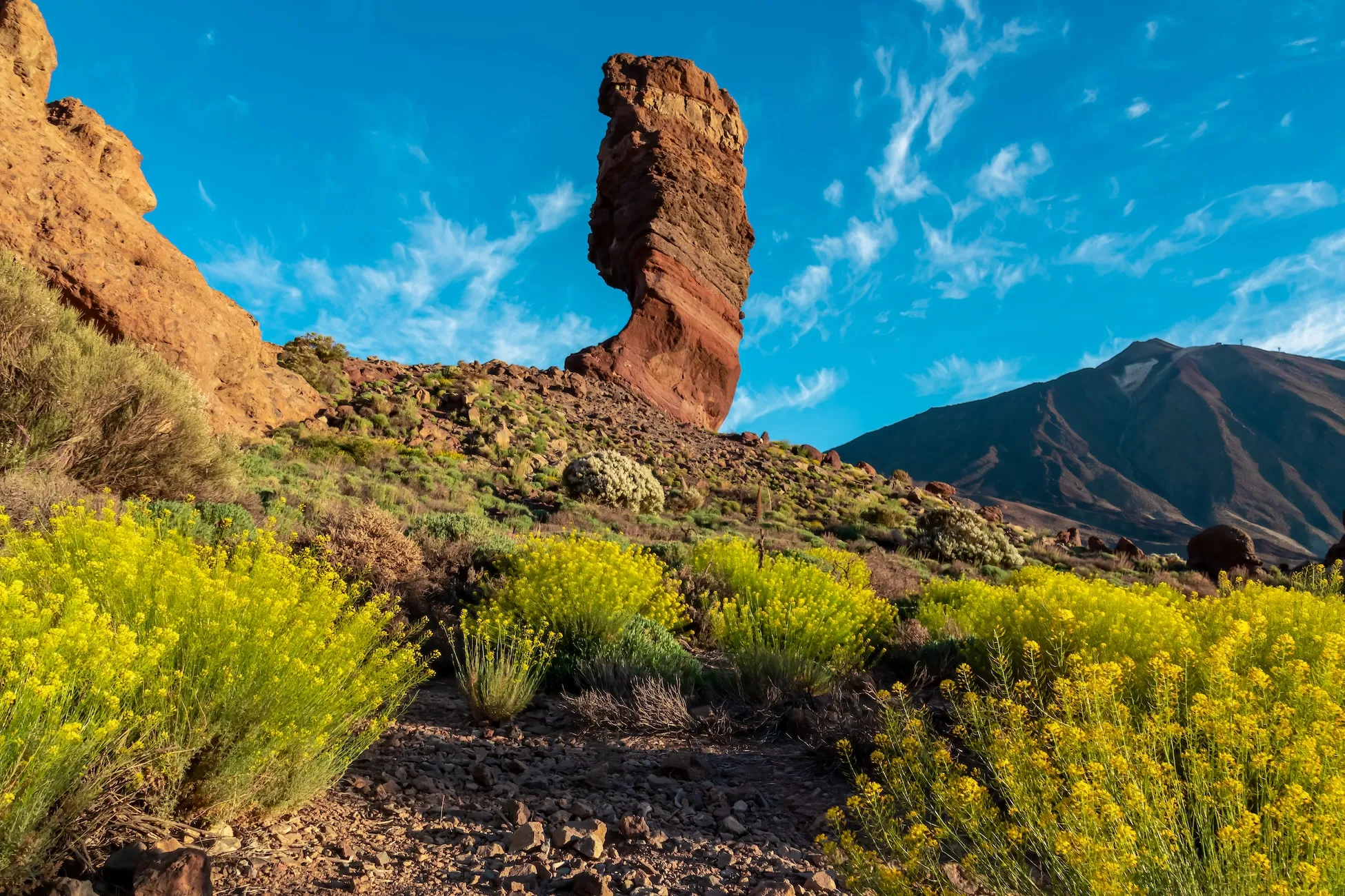 Le Roques de Garcia à Tenerife vue sur Roques de Garcia à Tenerife iles Canaries