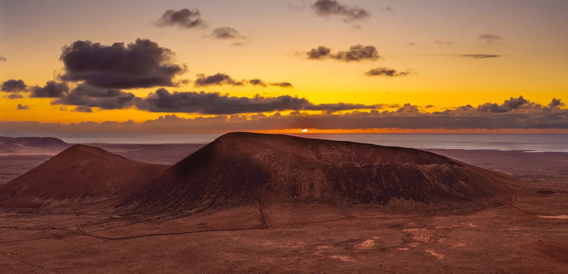 Volcan Calderon Hondo sur Fuerteventura Volcan Calderon Hondo Fuerteventura iles Canaries