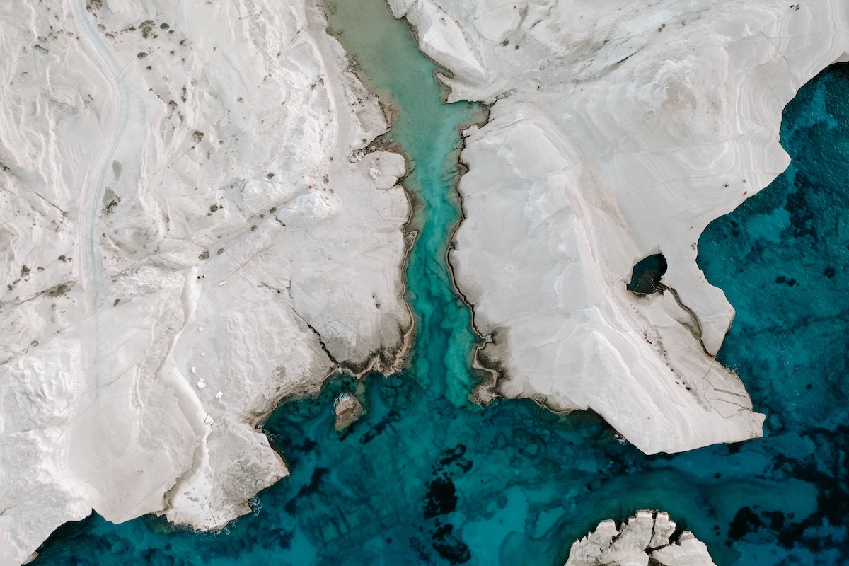 Vue aérienne de Sarakiniko vue aérienne de Sarakiniko