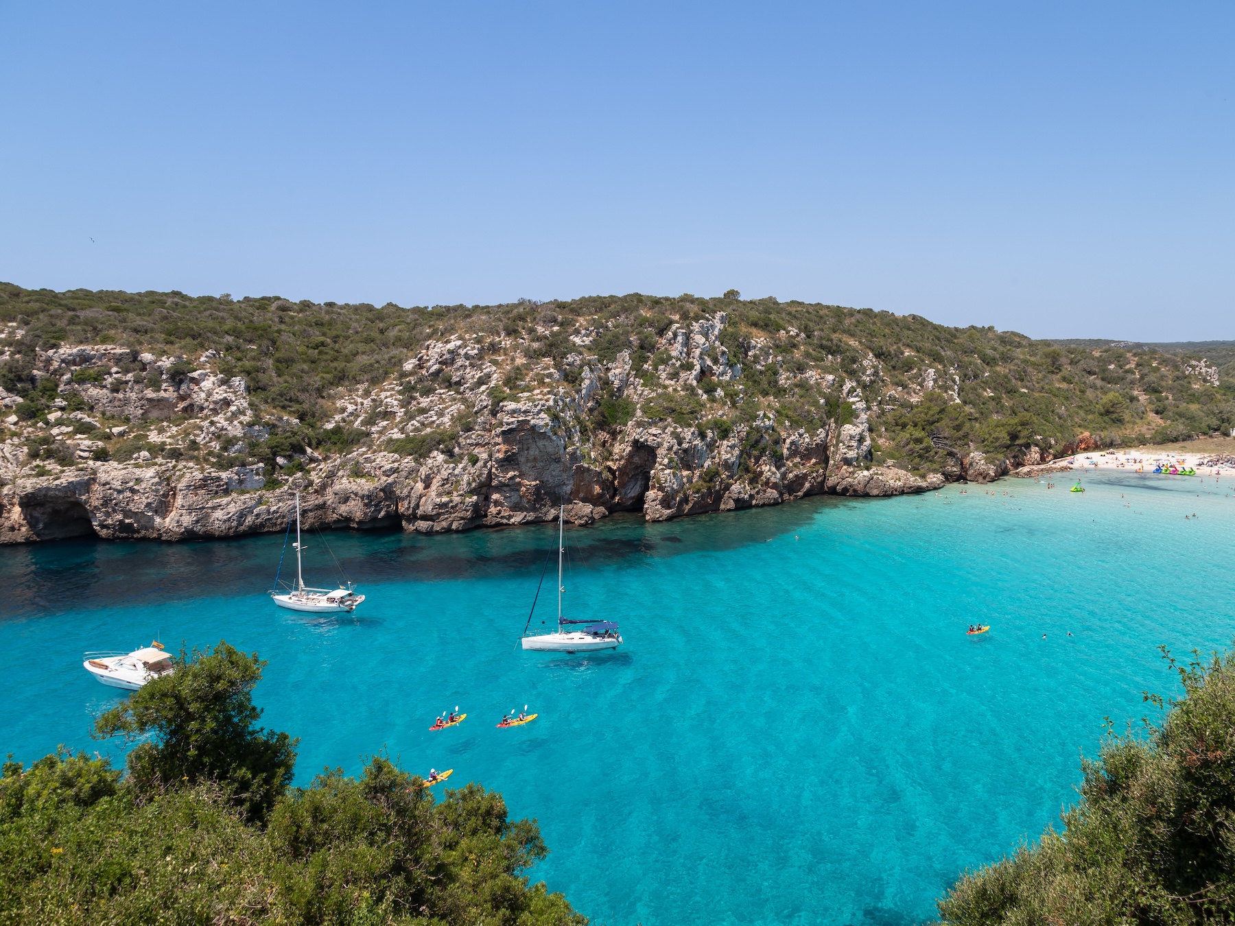 cala en porter crique minorque