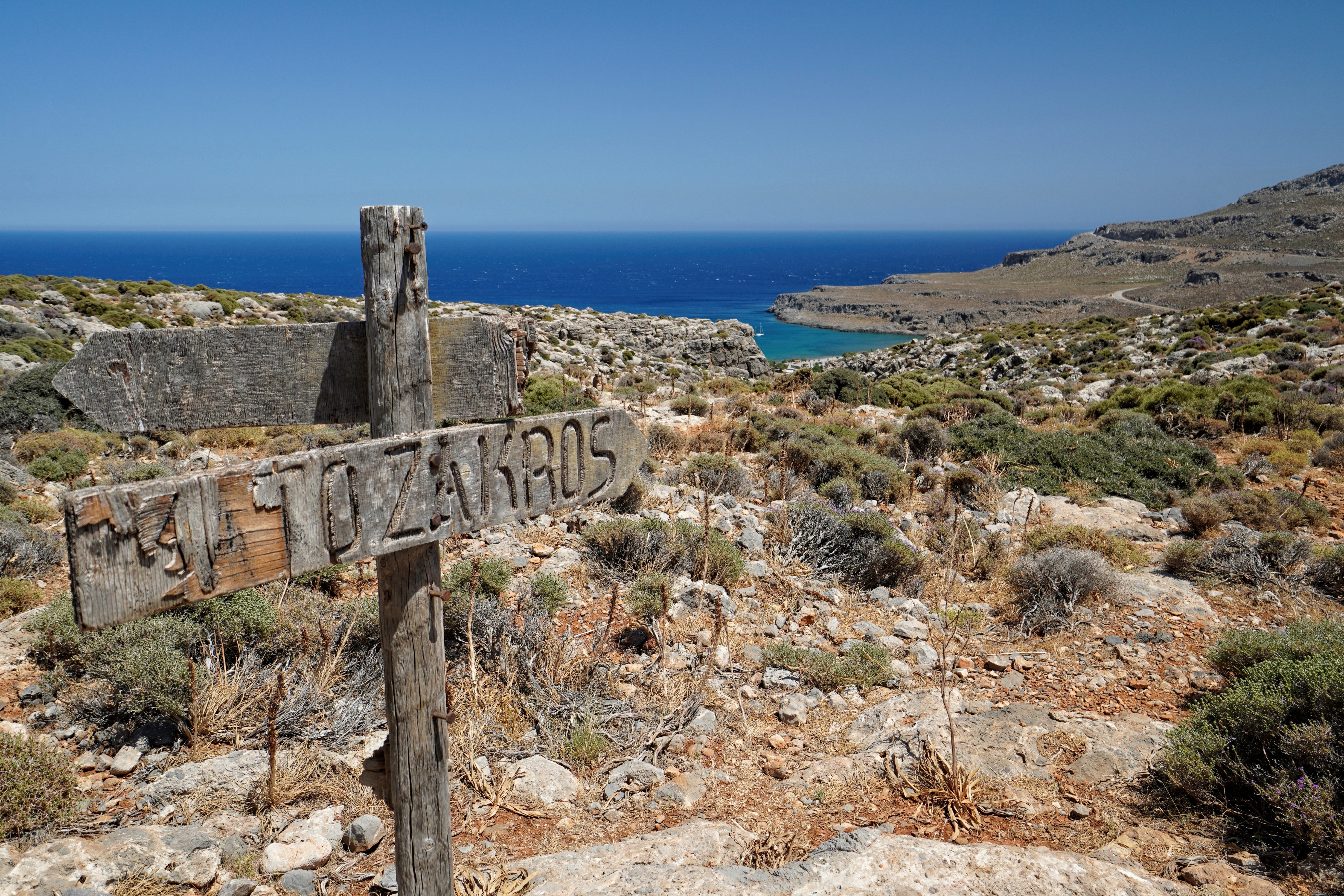 Vallée des morts dans les Gorges de Zakros, Crète vallee morts zakros