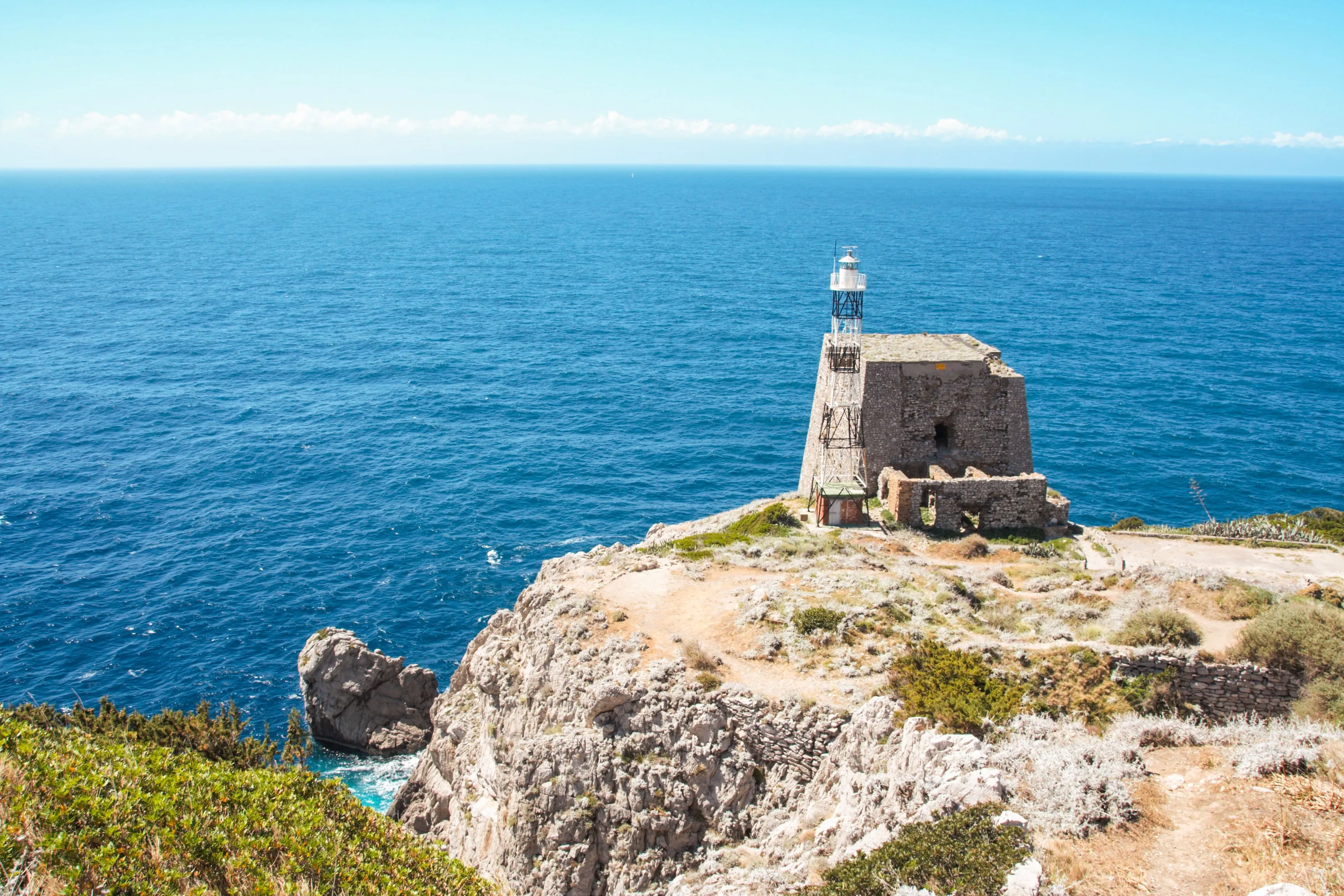 punta campanella phare