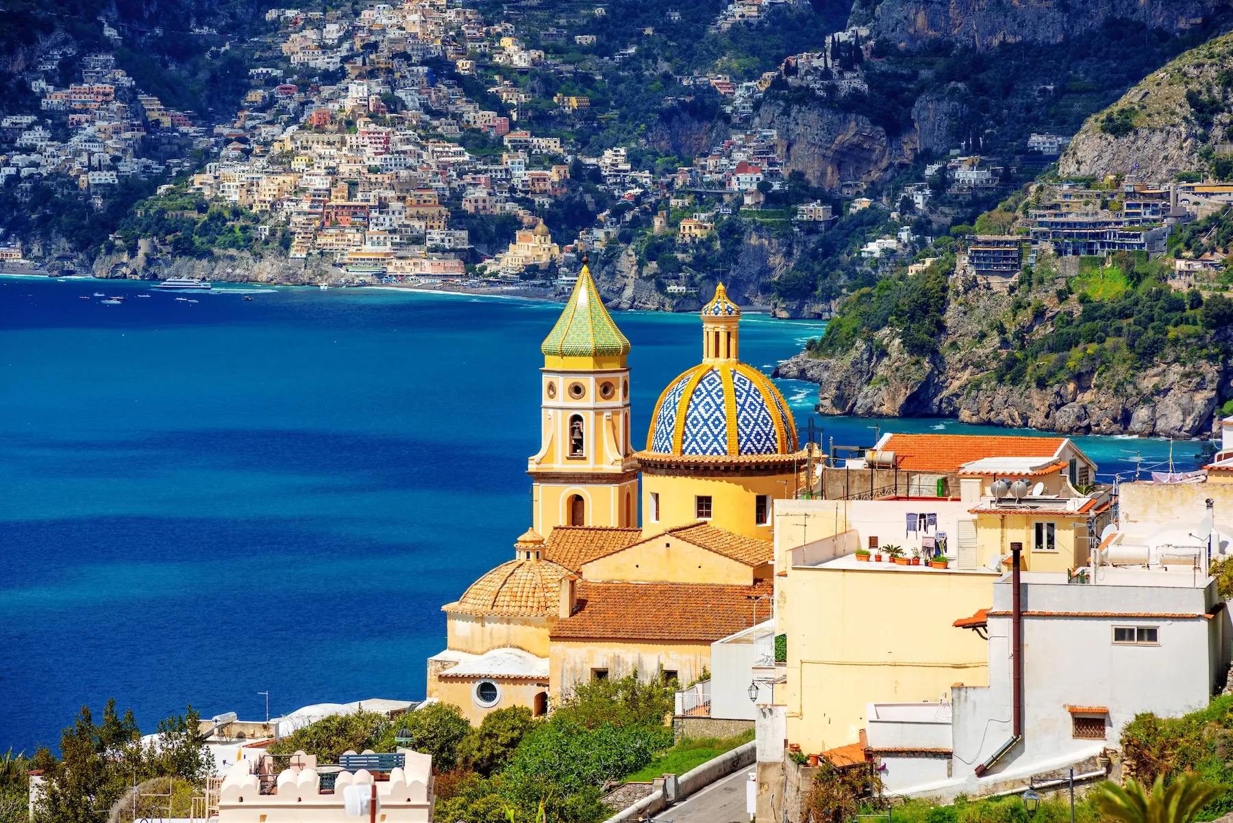 praiano cote amalfitaine italie