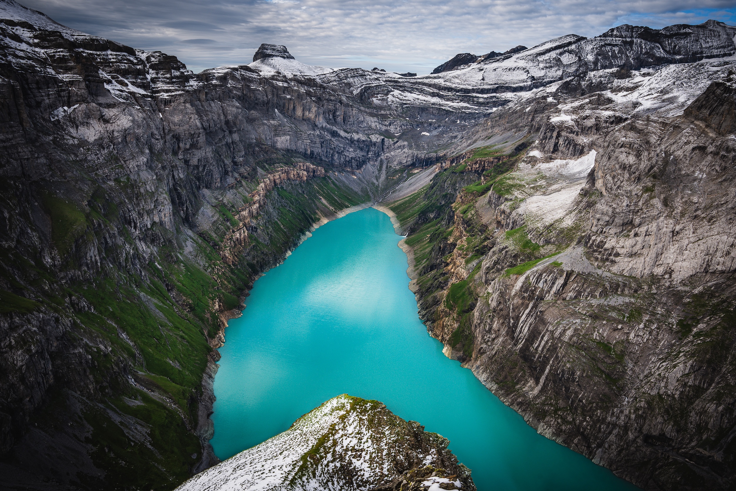Vue sur le lac de Limmernsee randonee-lac-limmernsee
