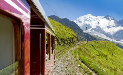 train mont balnc haute savoie