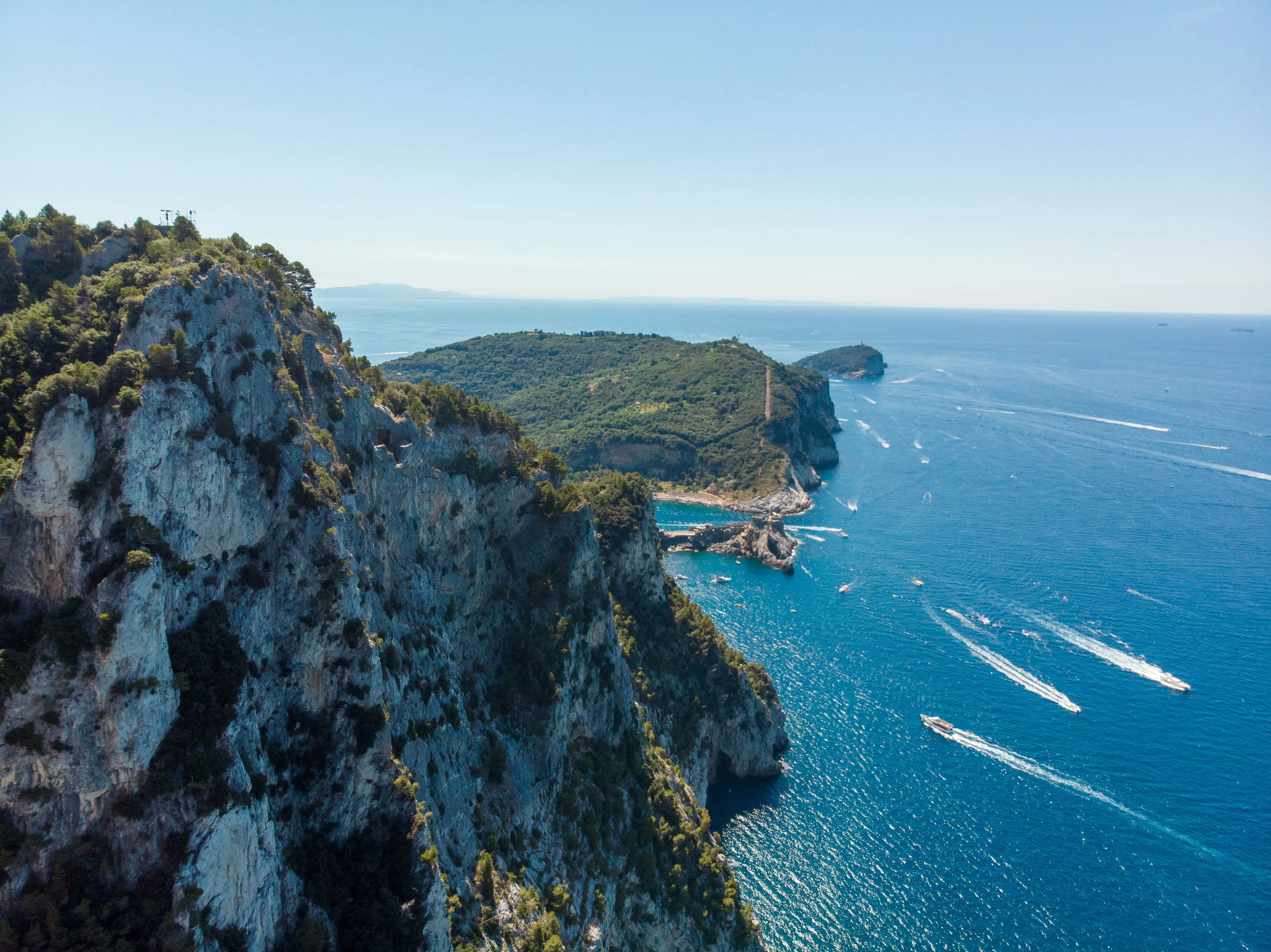 vue depuis muzzerone de porto venere
