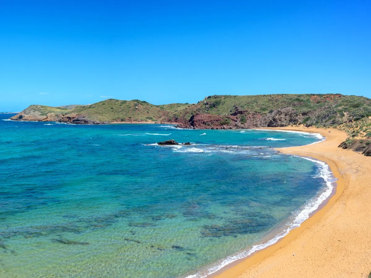 cala cavalleria beach in menorca