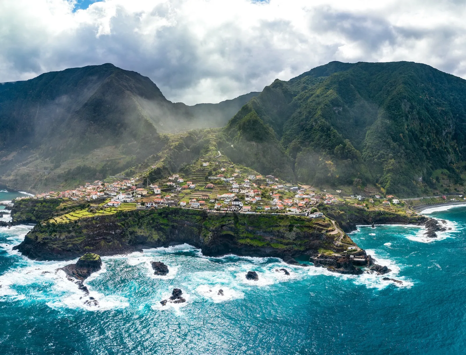 aerial photo seixal in madeira