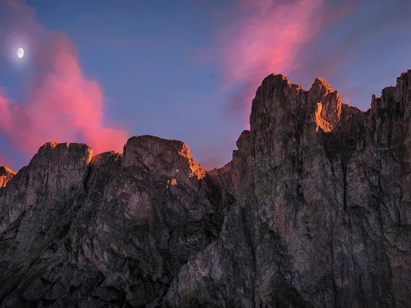 devoluy rando couche de soleil montagnee