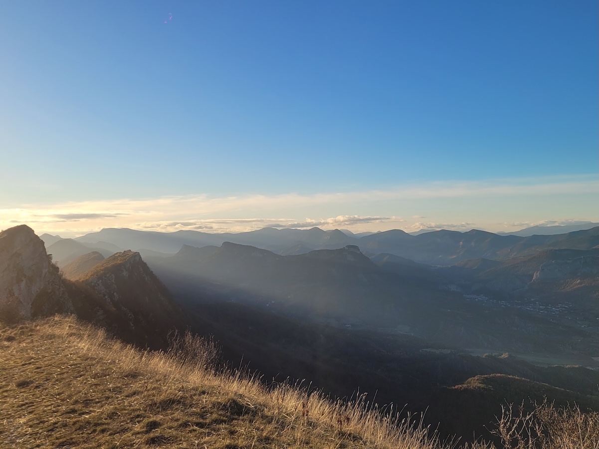 paysage mont chabre sunset automne