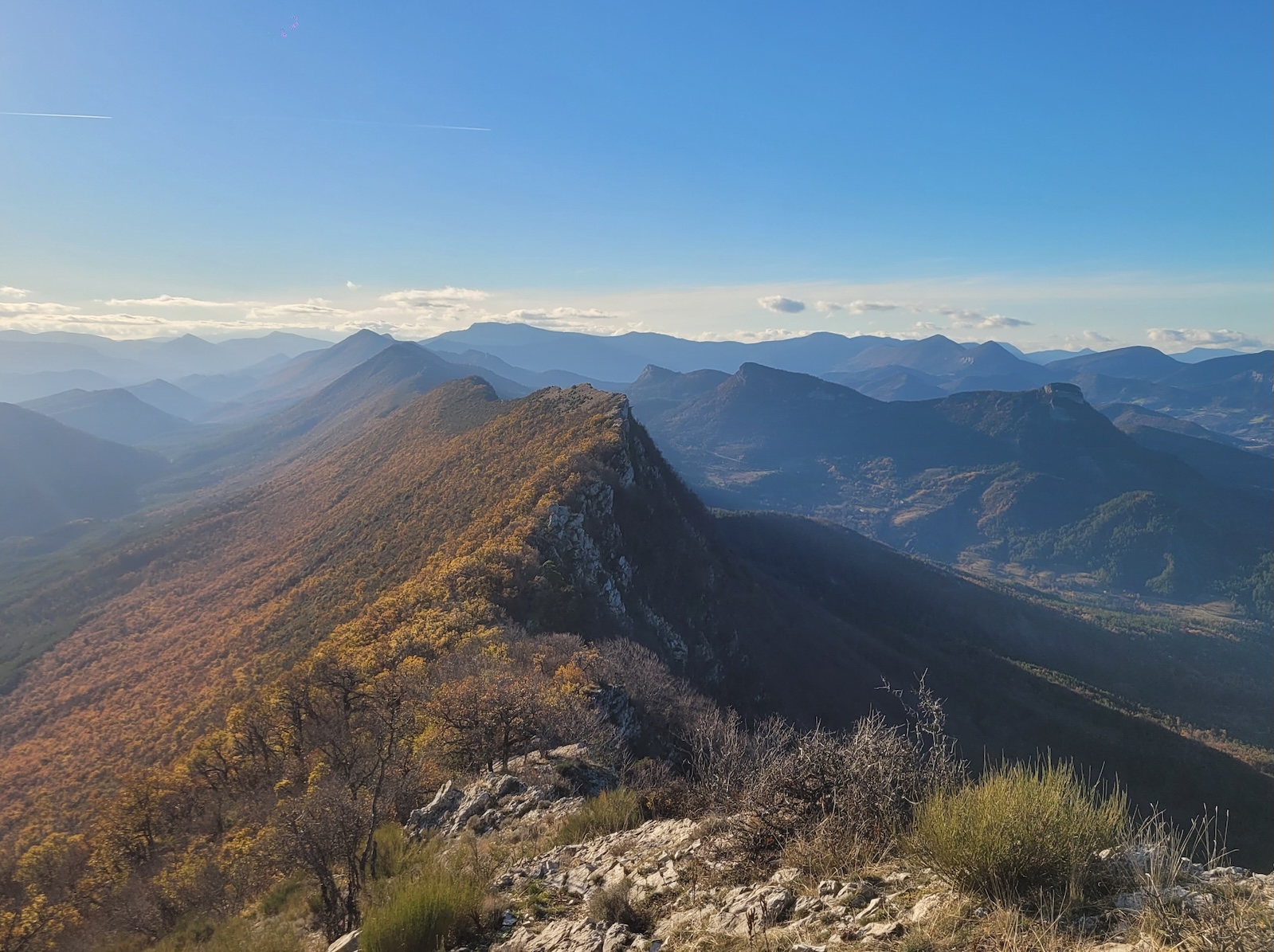 sommet des esparons automne