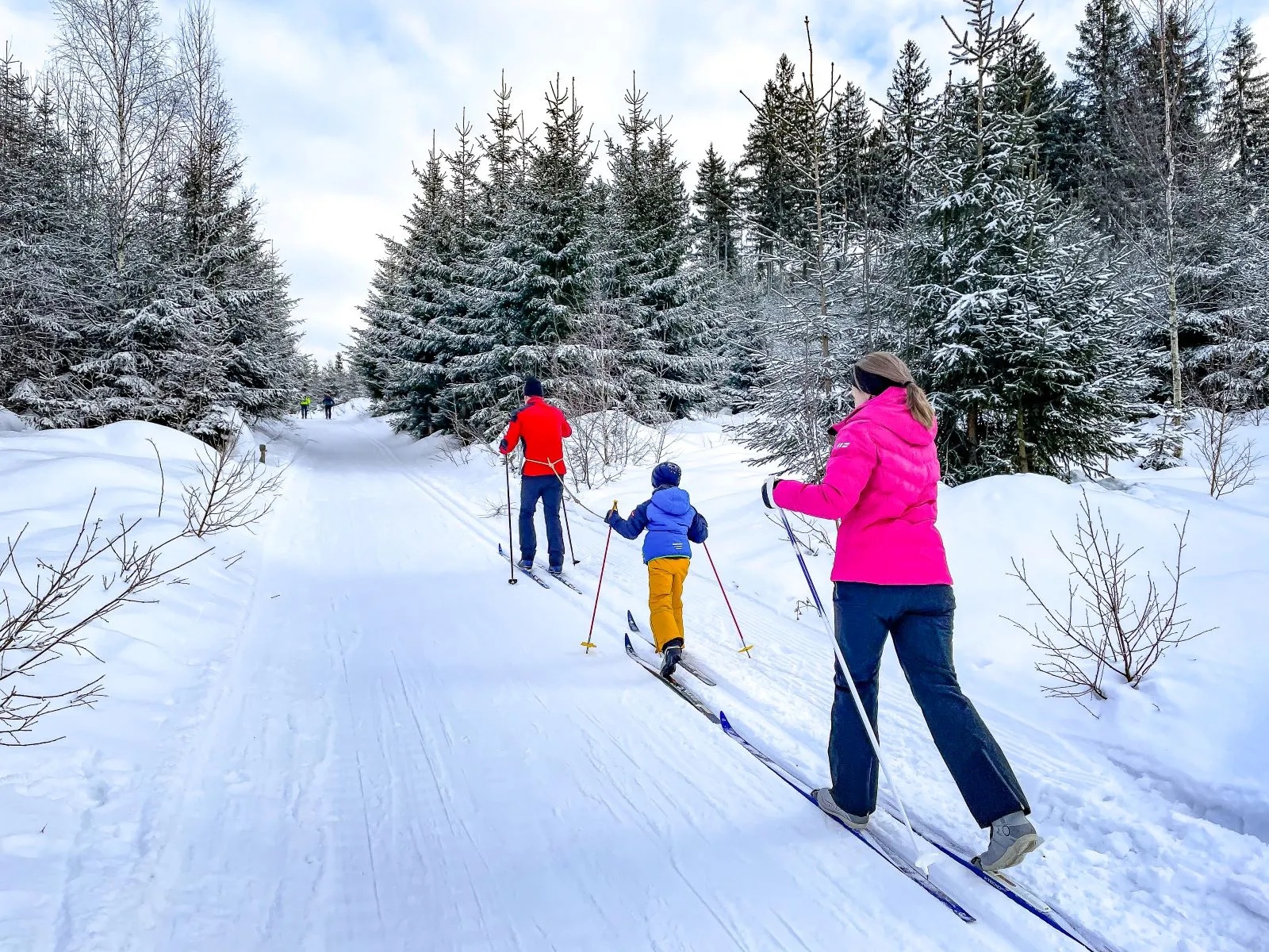 ski de fond famille