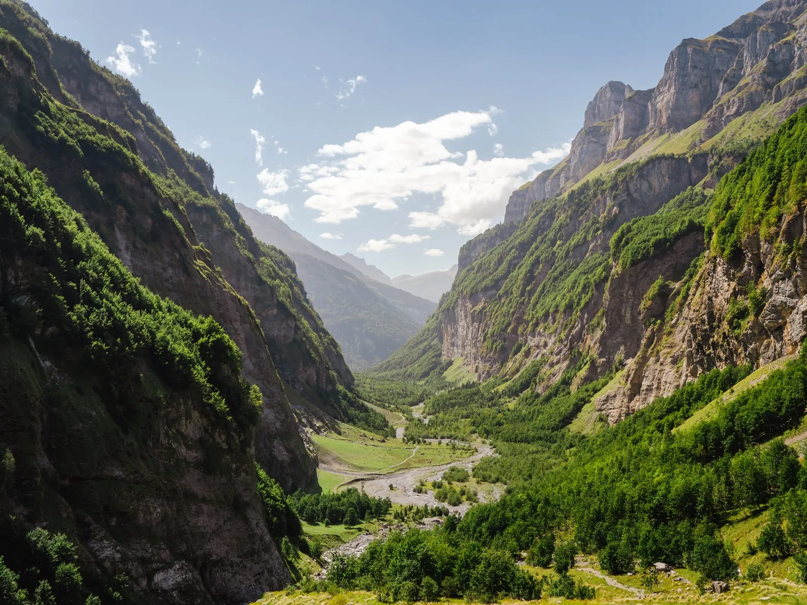 impressive view of the sixt fer a cheval gorges near chamonix fral303