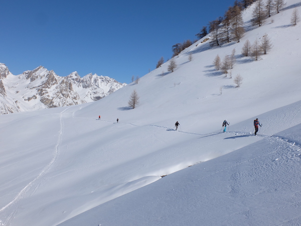 parcours ski de randonnee nordique france - La haute route de la Durance à l'Ubaye