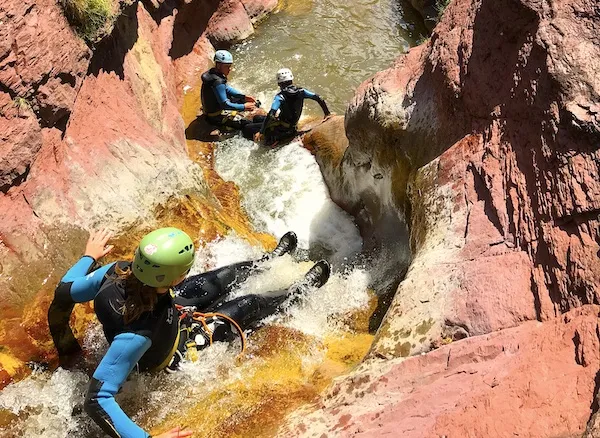 canyon challandre mercantour