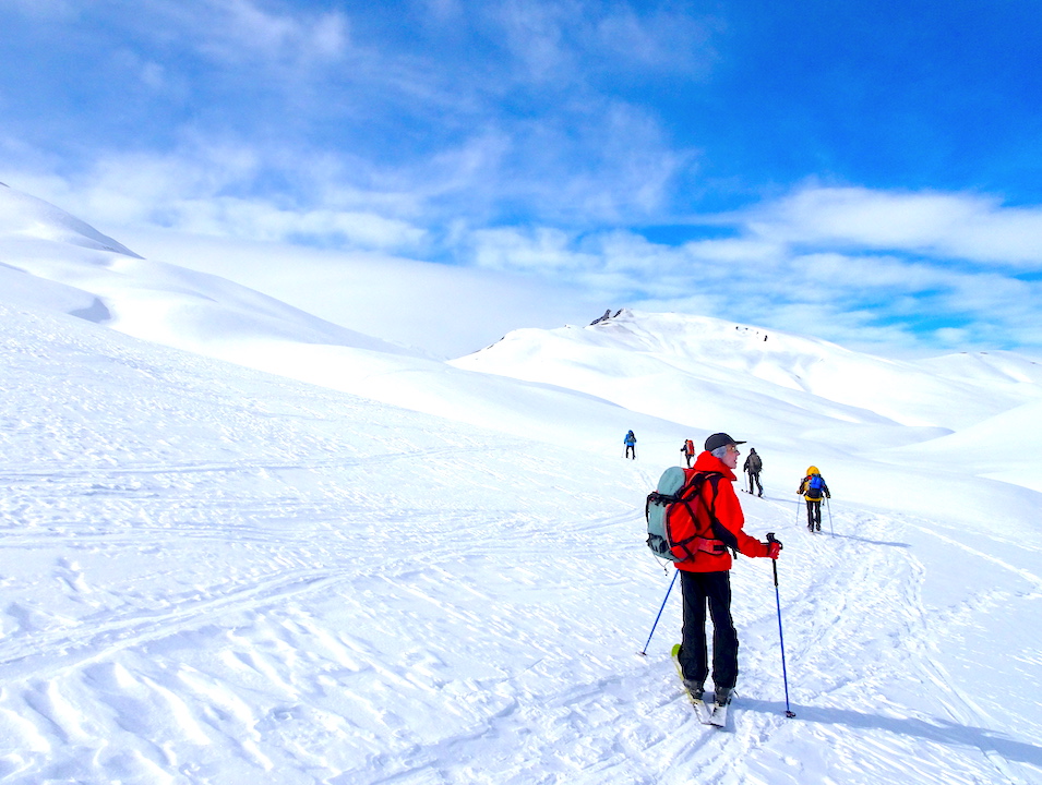 ski randonnee nordique meije france - Face à la Meije en ski de randonnée nordique