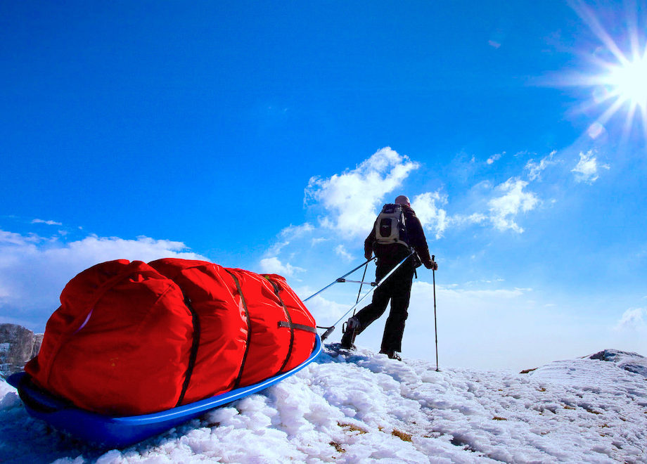 sejour pulka raquettes alpes france - Aventure en pulka dans le Vercors
