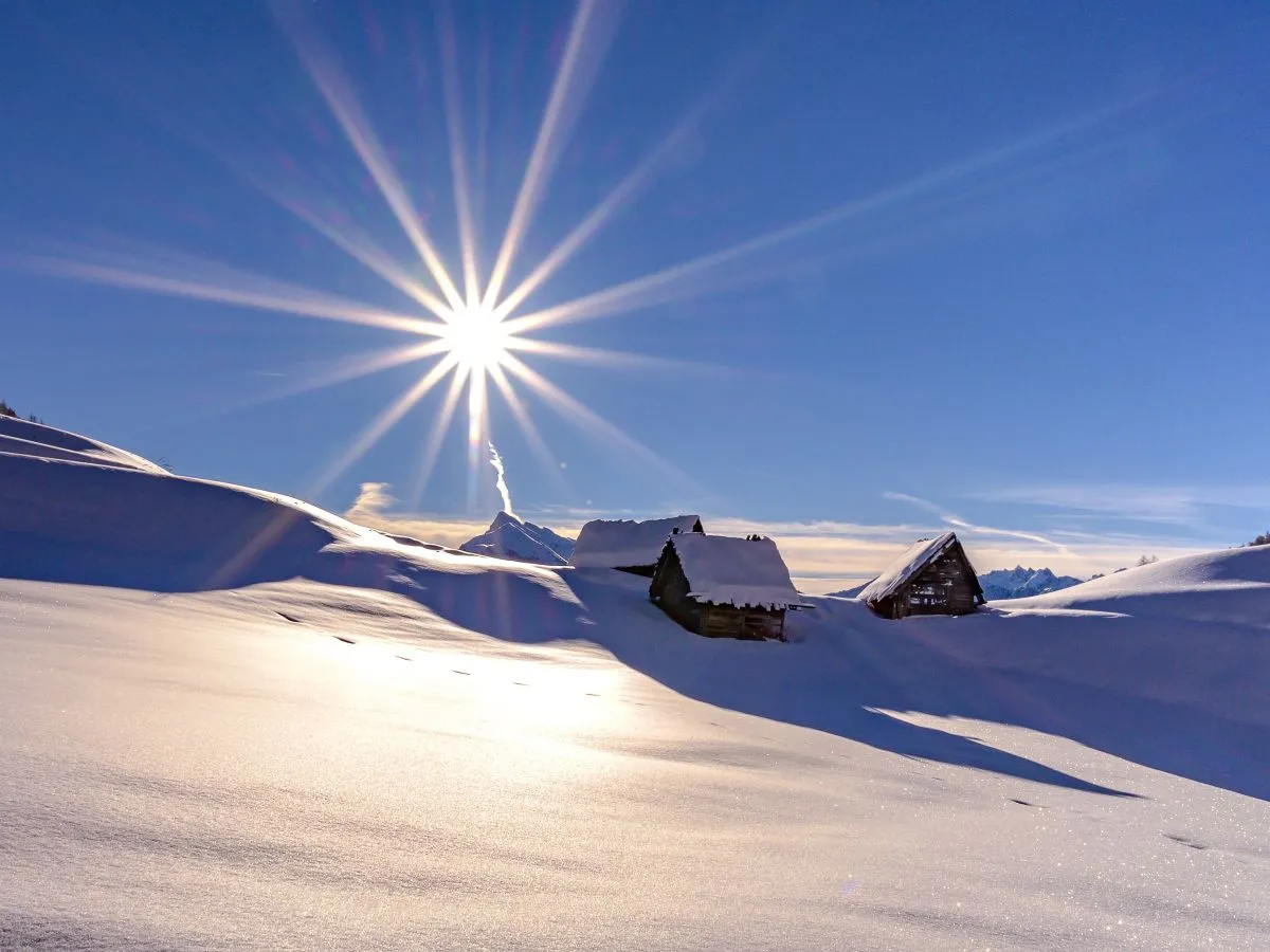 paysage hivernal hautes alpes queyras