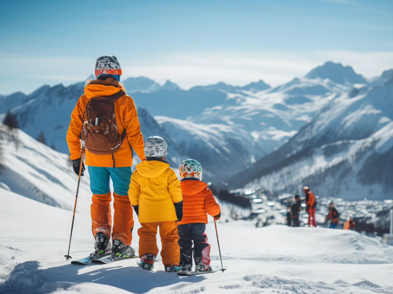 famille claree ski