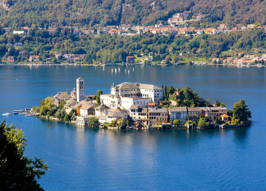 ile orta   copie - Joyaux des lacs Italiens : Majeur, Côme et Orta