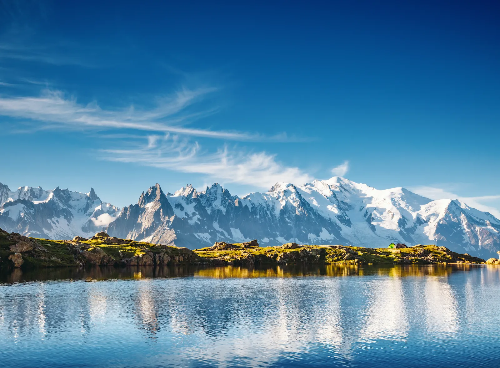 reflexion lac mont blanc
