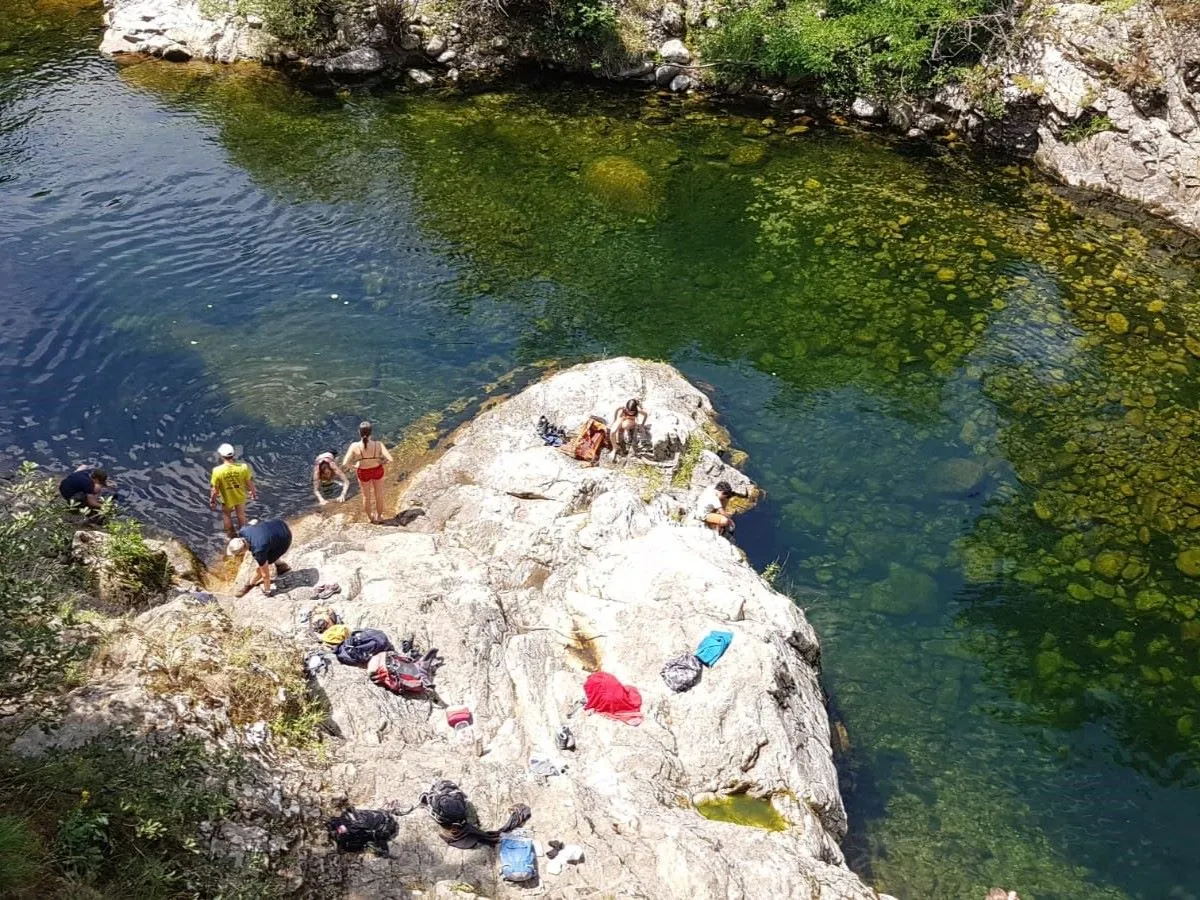 caroux famille baignade