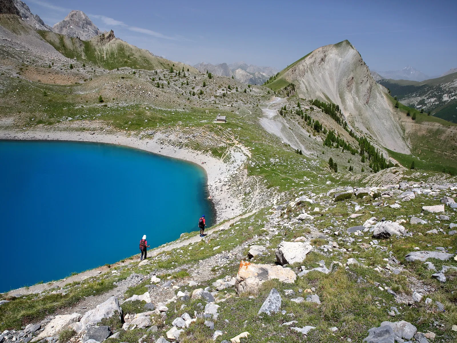 sainte anne lake located above ceillac village queyras regional natural park frao23