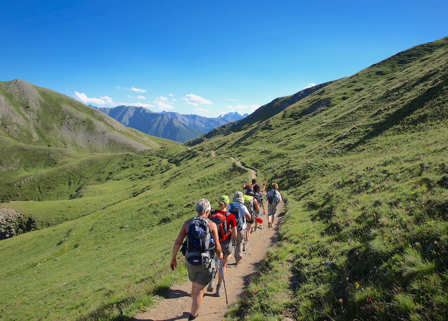 trek dans les alpes
