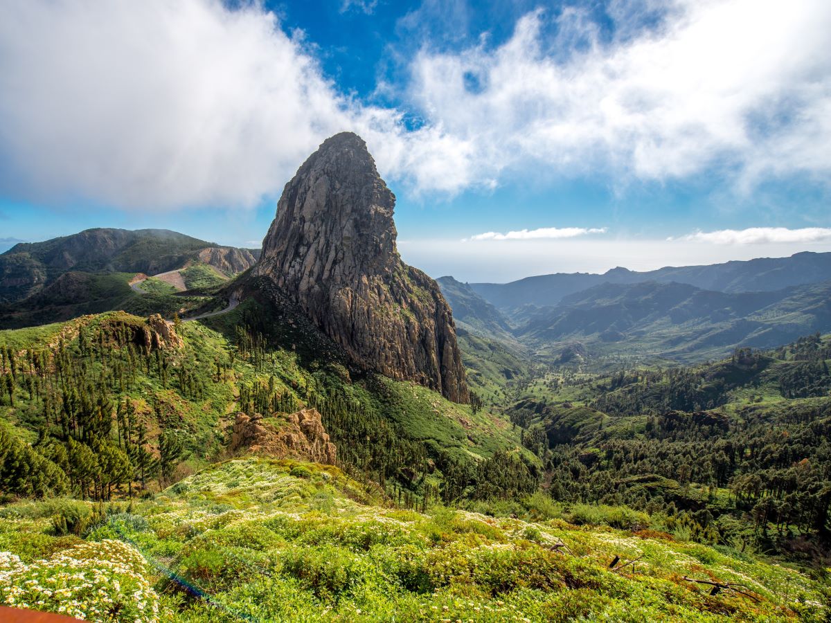 vue sur la l ile de la gomera