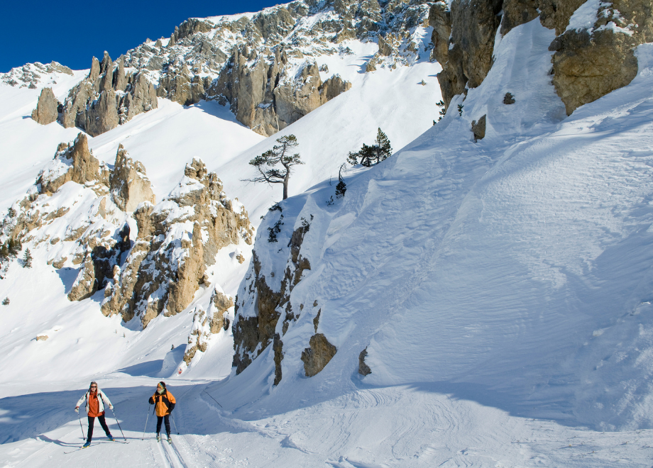 randonnee ski fond  - Le Queyras en ski de fond