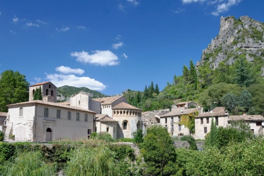 typical village in southern france saint guilhem