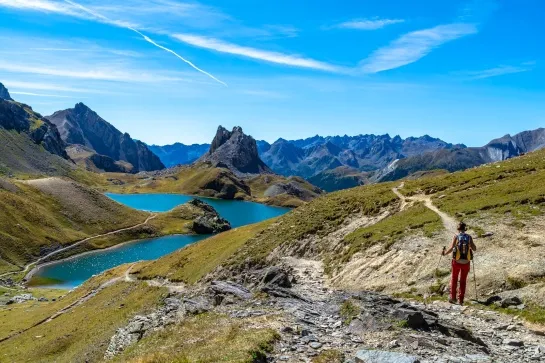 il lago superiore di roburent al confine tra italia e la francia tra le valli dell oronaye e la valle stura fral23