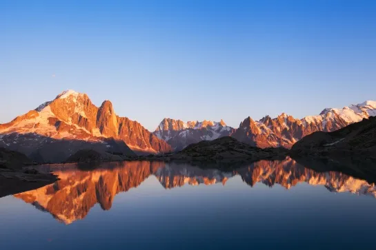alpes coucher de soleil